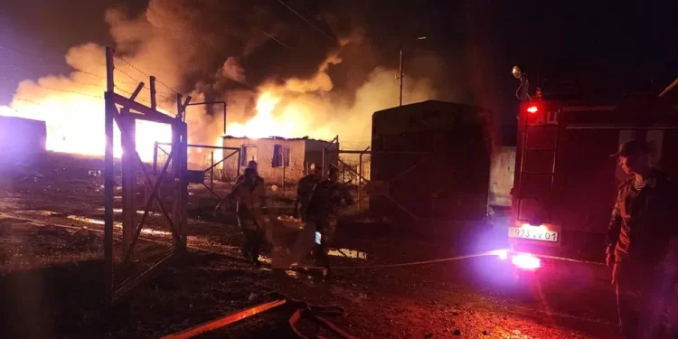Fuel depot blast kills 20 as thousands flee Karabakh