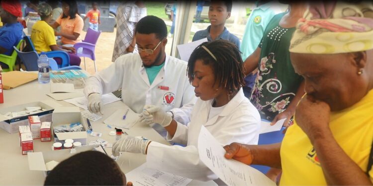 Cape Coast: Nkanfoa Community benefit from Daniel Ntow Obese Foundation health screening