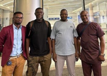 Kwesi Appiah and his assistants fly to Khartoum to start their work in Sudan.