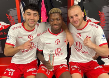 Ghanaian defender Maxwell Woledzi wins Norwegian First Division with Fredrikstad FK