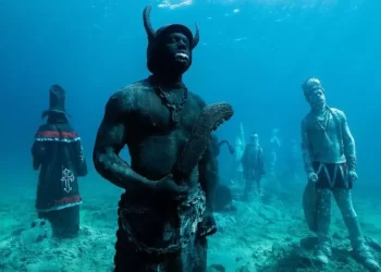 Kent artist erects underwater sculptures