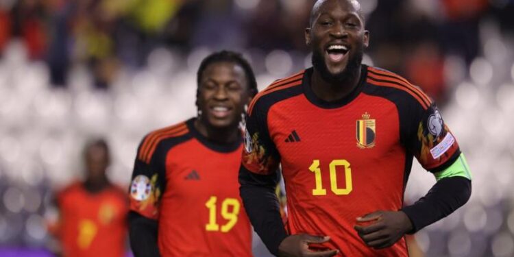 Lukaku scores four as Belgium hammers Azerbaijan