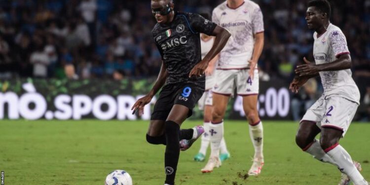 Napoli striker Victor Osimhen says he made the decision which was "good for his career" after being linked with a move to Saudi Arabia in the summer. Reports suggested the 24-year-old - valued by Napoli at £173m - would join Al-Hilal, who had already signed Wolves captain Ruben Neves and Neymar. The Nigeria forward scored 31 goals in all competitions last season to help Napoli win the Serie A title. "The more I said no to them, the more they increased it," Osimhen said. "That week was a huge decision for me to make but I put everything in God's hands. "It was literally like 'wow, this is surreal'. I spoke with the people in charge and spoke about it with the club." Speaking on The Obi One Podcast, he added: "They never gave up until the end of their own transfer window. I said before I played the first game of the season I really don't want to go back thinking that it was going to change my life. "But I had to make the decision what is good for my career, as much as we play football for the money." 'Idol' Drogba provides extra motivation Osimhen finished last season as fifth-highest scorer in Europe, which also attracted interest from Premier League clubs Manchester United and Chelsea. The striker fired Napoli to a first league title since Diego Maradona's side in 1990, with the Italian club also reaching the Champions League quarter-finals. He described former Chelsea striker Didier Drogba as one of his football idols, reflecting on a message he sent him last season that helped provide "double motivation". "I am still learning and watching a lot of Drogba's highlights as well as some other amazing strikers," the 24-year-old said. "Last season he texted me on Instagram. When it is someone you like and idolise so much, and when you see Didier Drogba with the verified page - at first I went on to his page to see if it was the real one. "I took a screenshot of it a few times and then replied. The message was really inspiring and encouraging to me. "That he is watching and rooting for me, I got motivation. Then getting your idol texting you motivation, that is a huge one for me also. It is like double motivation." Osimhen denied there was any substance in the links to Chelsea and Manchester United over the summer, but said that growing up he admired the Premier League because of the "exciting" and "high-intensity" football. He added: "I don't have a boyhood Premier League team but I have two jerseys from my brother because I played grassroots football. "I had one with Chelsea and one with Manchester United - the one with Vodafone on it. "A lot of my friends were Chelsea fans and a few Manchester United, but in Nigeria everyone watches Premier League."