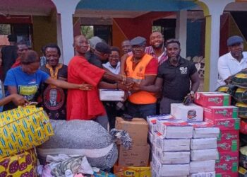 UCC Brethren Group donates relief items to flood victims in South Dayi, Asuogyaman