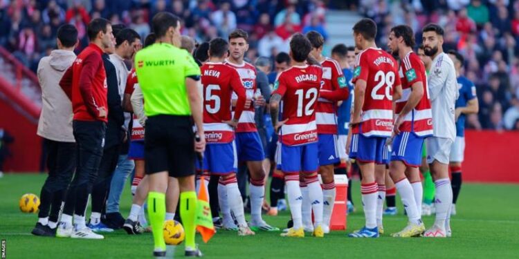 Granada match to be completed on Monday after fan dies