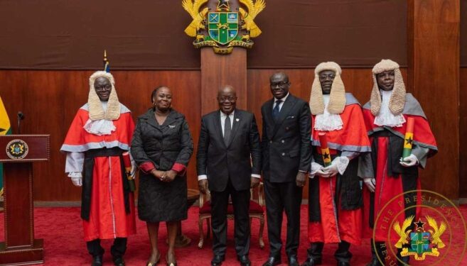 Akufo-Addo swears in 3 Supreme Court Justices