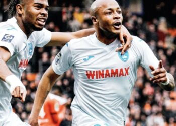 Andre Ayew scores twice to snatch draw for Le Havre against Lorient