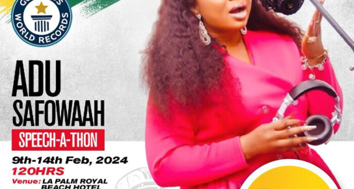 Guinness World Records: Adu Safowaah to attempt speech-a-thon