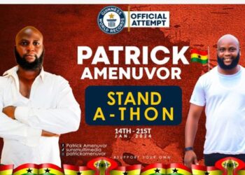 Patrick Amenuvor halts Guinness World Record attempt