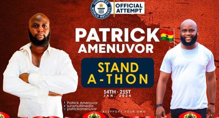 Patrick Amenuvor halts Guinness World Record attempt