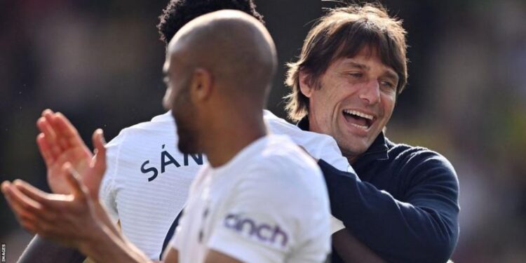 Antonio Conte: Tottenham's Champions League qualification in 2022 a 'miracle'