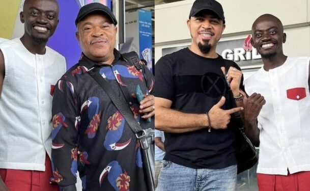 Ramsey Nouah and Awilo Sharp Sharp in Ghana for Lil Win’s new movie