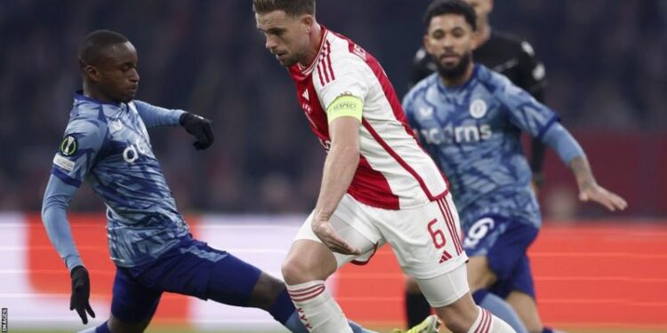 Villa held by Ajax in Conference League first leg