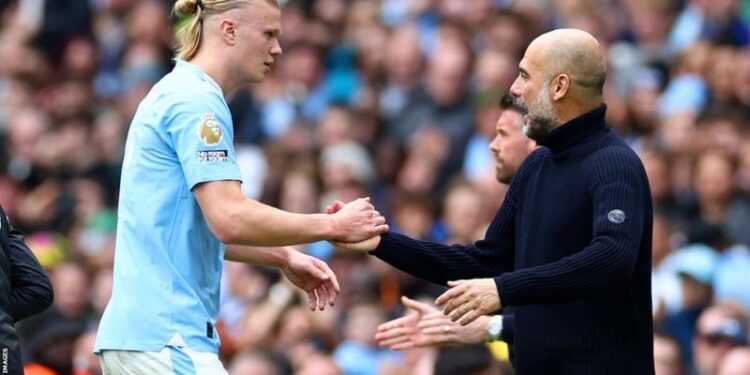 Manchester City My players like pressure - Pep Guardiola on title race