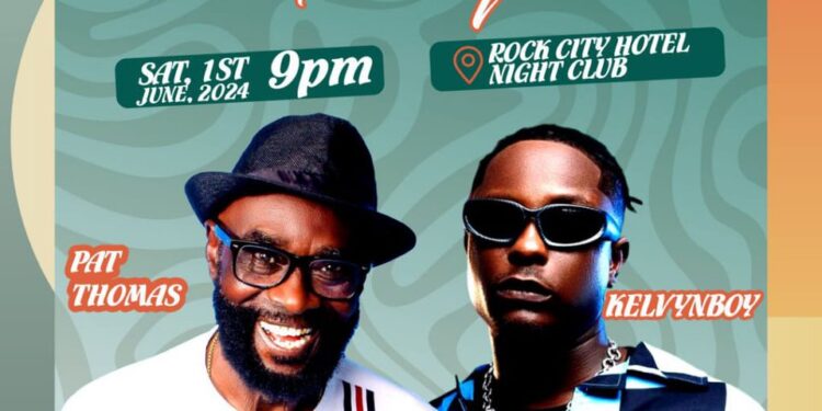 Pat Thomas, Kelvyn Boy for Rock City Hotel’s Highlife Party on June 1