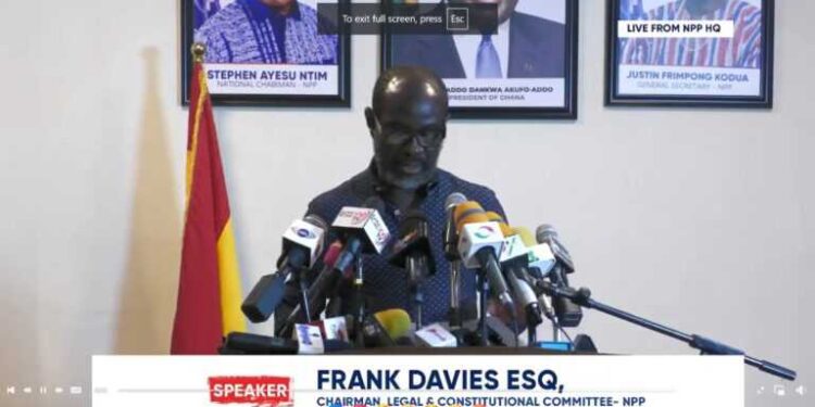 Full Text: Speech by Fank Davies at counter press conference by NPP on alleged attempt by A-G to fabricate evidence against Ato Forson