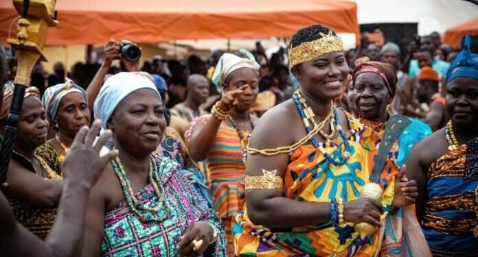 Afua Asantewaa enstooled as Nkosuohemaa of Breman Essiam