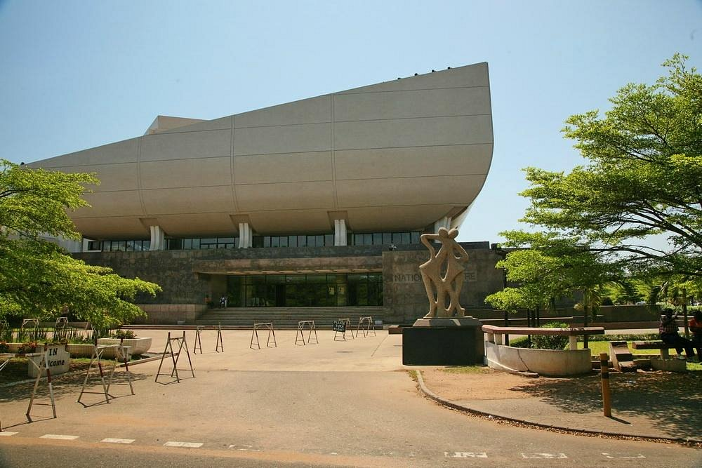 The National Theatre was a project that was commenced by Osagyefo Dr Kwame Nkrumah and actualized by H.E Jerry John Rawlings.