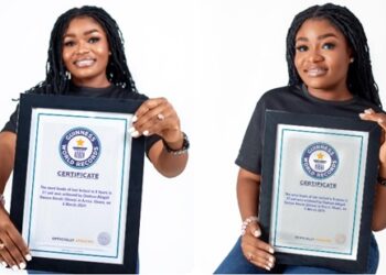 Ghanaian hairstylist sets Guinness World Record for most heads of hair locked