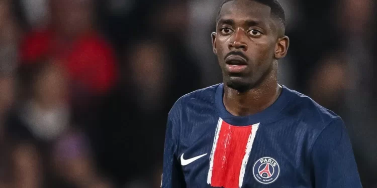 Arsenal have been boosted by the news Ousmane Dembele has been left out of the Paris St-Germain squad for Tuesday's Champions League meeting at Emirates Stadium.
