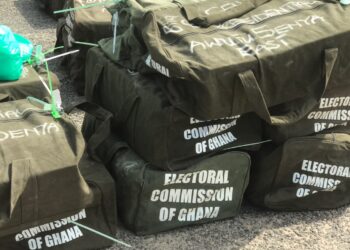 Presidential Ballot Papers in bags