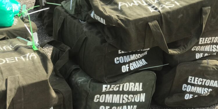 Presidential Ballot Papers in bags