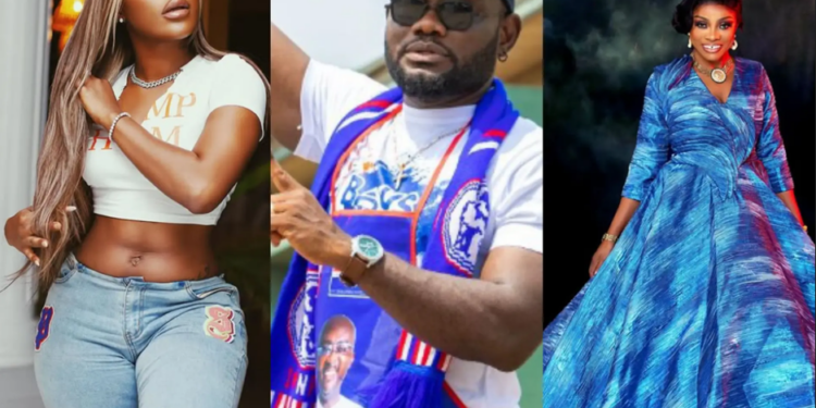Seven Ghanaian celebrities were “roasted” following the NPP’s defeat in the 2024 elections.