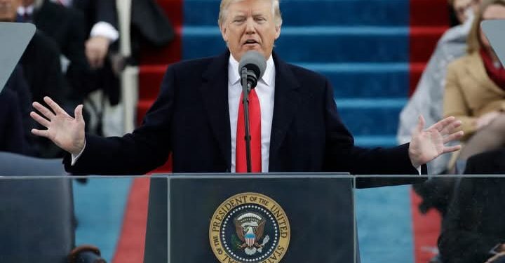 Donald Trump sworn in as the President of the United States