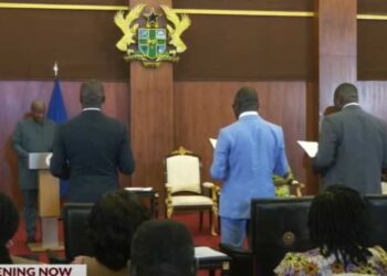The swearing-in ceremony for President Mahama’s six ministerial nominees, approved by Parliament, was held at the Jubilee House on Wednesday, January 22, 2025.