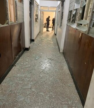 Tension erupts as NDC supporters vandalize EC office over delayed collation in Ablekuma North