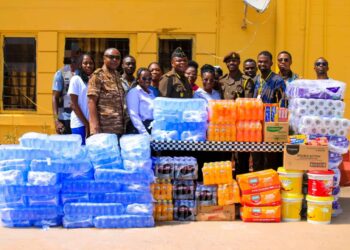 The Gideon Charity Foundation has donated some items consisting of sixty packs of sachet water, Soft drinks, Kivo products, boxes of soap and buckets of detergents, among others to the Ankaful Main Camp Prison.