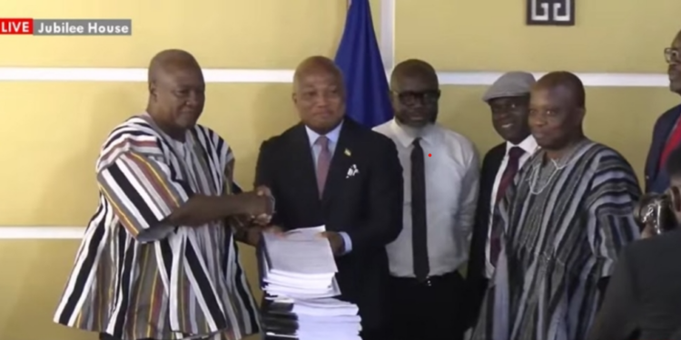 ORAL Committee Presents Its Report to President Mahama