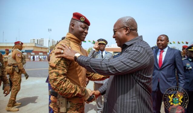 Mahama begins regional diplomatic tour with visit to Burkina Faso