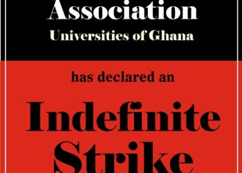 Three major unions representing senior university staff in Ghana, the Senior Staff Association of Universities of Ghana (SSA-UoG), the Technical University Administrators Association of Ghana (TUAAG), and the Federation of Universities Senior Staff Association of Ghana (FUSSAG), have jointly declared an indefinite strike action, effective today.