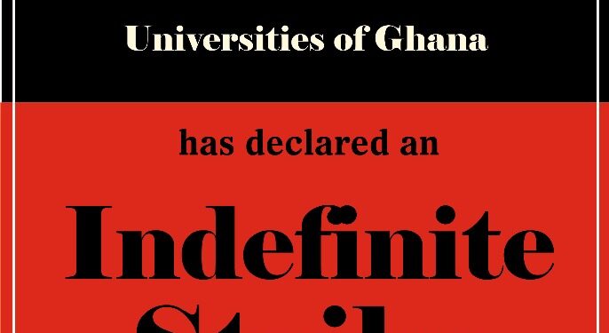 Three major unions representing senior university staff in Ghana, the Senior Staff Association of Universities of Ghana (SSA-UoG), the Technical University Administrators Association of Ghana (TUAAG), and the Federation of Universities Senior Staff Association of Ghana (FUSSAG), have jointly declared an indefinite strike action, effective today.