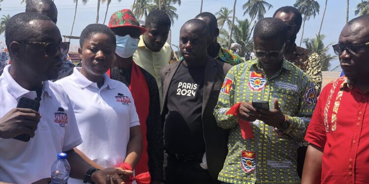 UTAG-UCC, SRC and TEWU Stage Protest Over Rising Road Accidents on Campus Highway