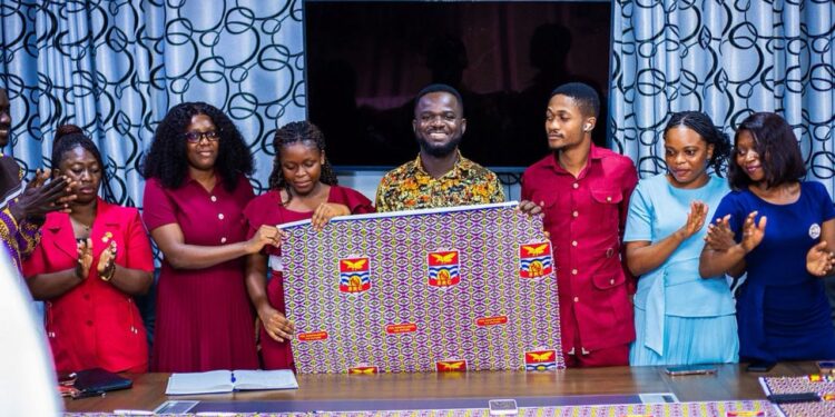 Abraham Norman Nortey Leads Historic Unveiling of UCC SRC Cloth