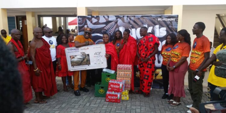 The Luckiest Africa Supports Oguaa Fetu Afahye with Donation