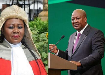President John Dramani Mahama has removed Chief Justice Gertrude Araba Esaaba Sackey Torkonoo from office with immediate effect, following recommendations from a constitutional committee that found her guilty of stated misbehavior.