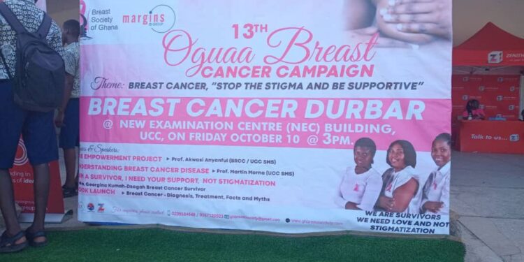 The Breast Society of Ghana (BSoG), in partnership with key health stakeholders and development partners, has held a grand durbar in Accra to raise awareness and combat the stigma associated with breast cancer.