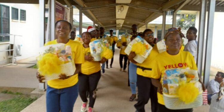 MTN Ghana Welcomes 25 Christmas Babies with Hampers at Cape Coast Teaching Hospital