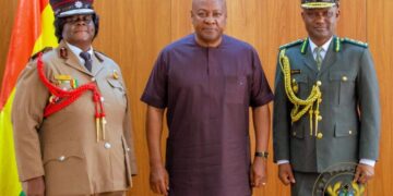 Mahama swears in new Fire and Immigration Chiefs