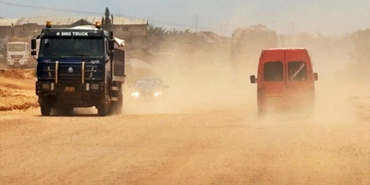 Dust on Kasoa–Winneba Road Is Causing Health Fears Now