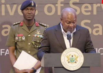 Mahama Calls for Unity at Memorial for 8 Fallen Officers