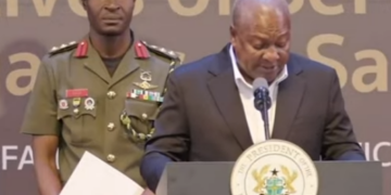 Mahama Calls for Unity at Memorial for 8 Fallen Officers